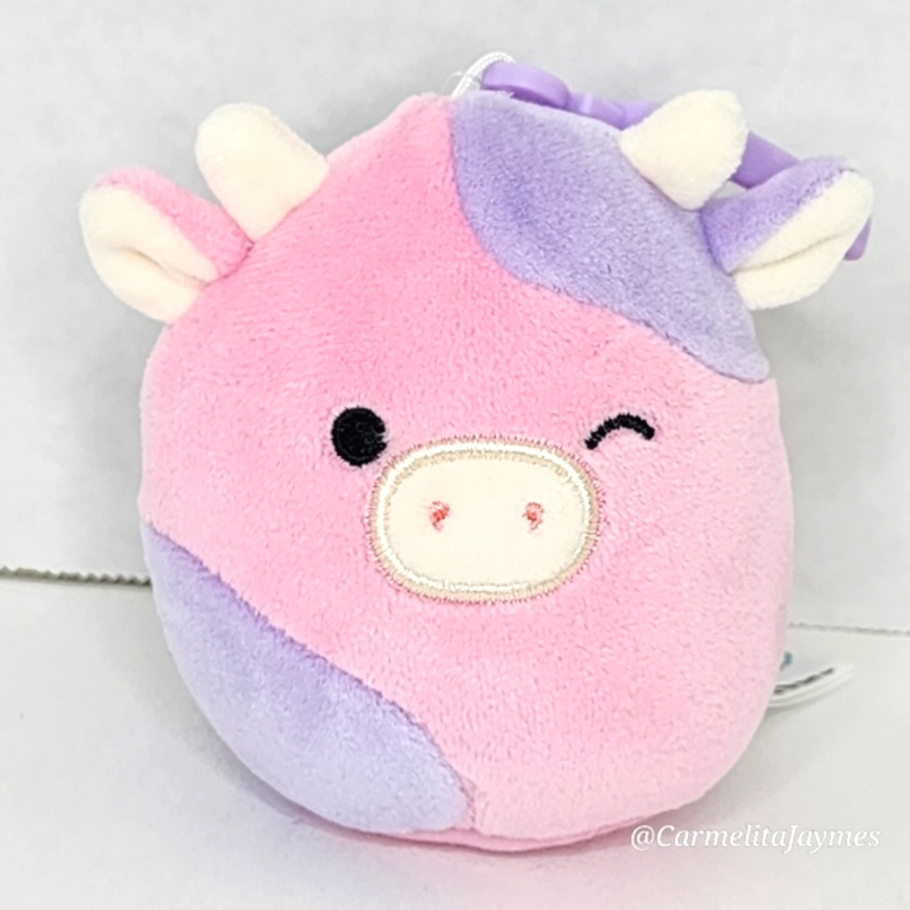 🖤 PATTY 🐮 Select Series Pink & Purple Cow Clip Black Tag Original Squishmallow